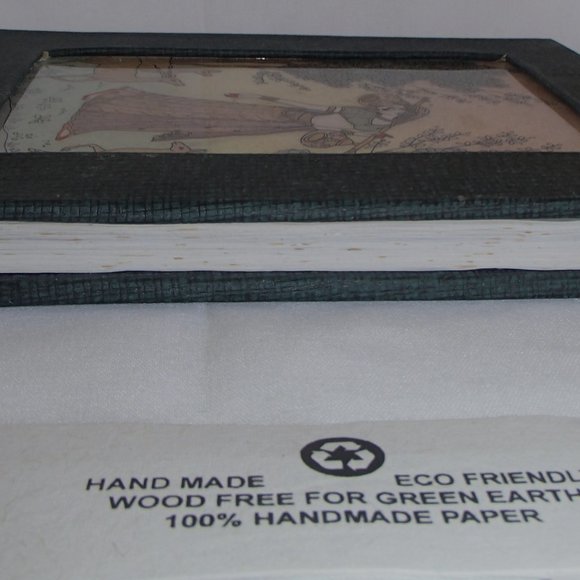 Eco Friendly Handcrafted Blank Book Crushed Gemstones Art Painted On Glass India - Picture 9 of 11